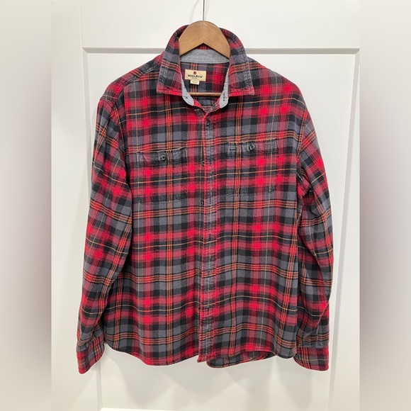 Woolrich Plaid Flannel Size XL Shirt in Red, Gray & Black - Picture 1 of 9